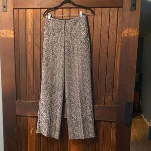 Express Size 0 Tweed Look Wide-Leg Pants